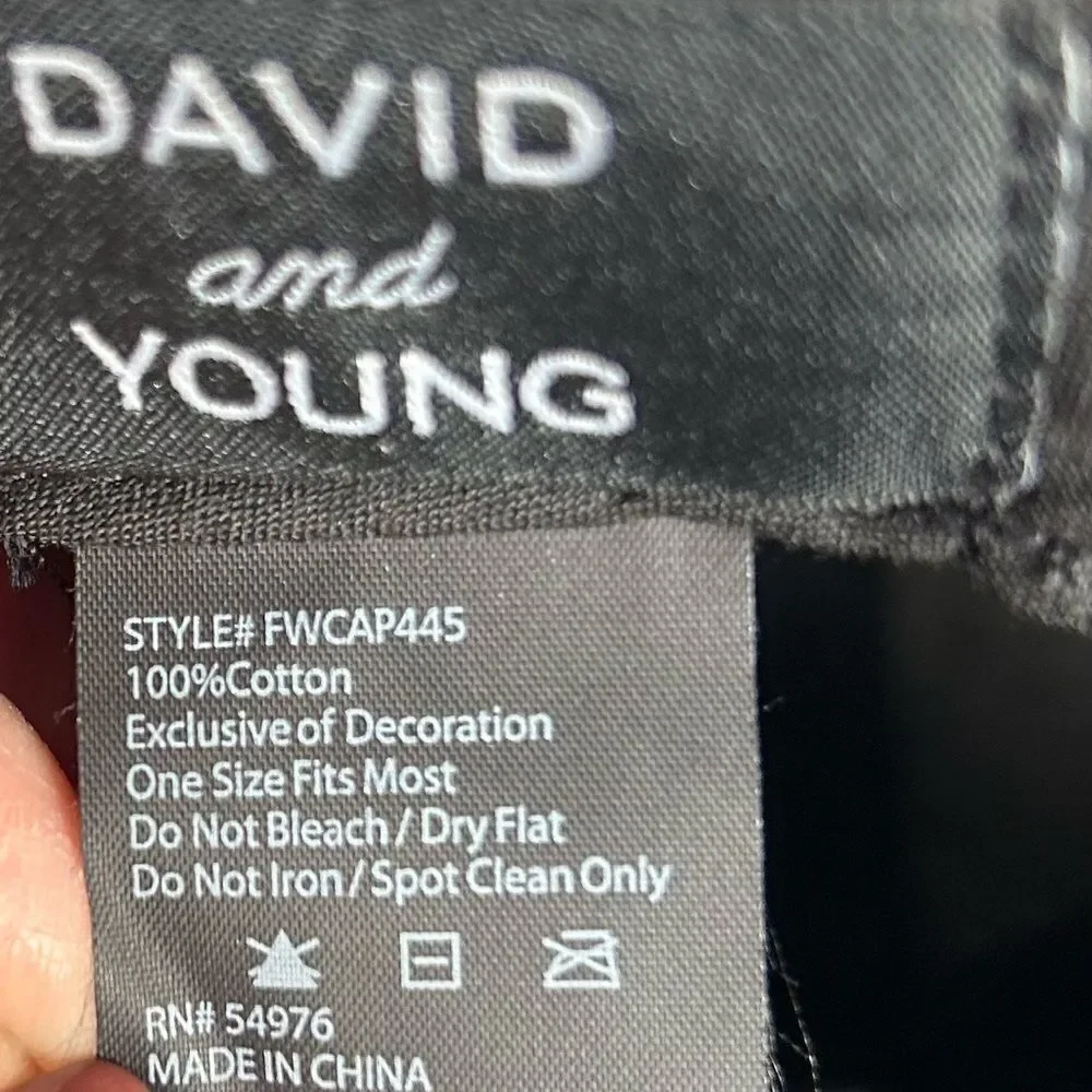 David and Young Women’s Gray My Kids Have Paws Baseball Hat One Size Dog